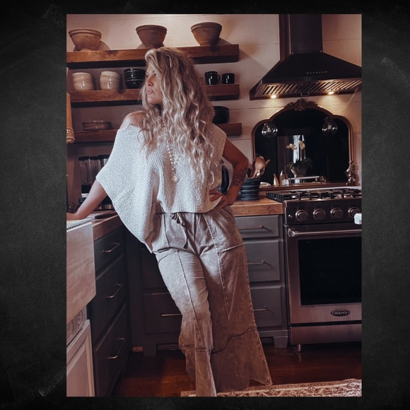 French Terry Pants (Vintage Mocha) NWOT - Picture 2 of 7